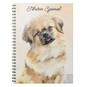 Cuaderno Pintura española tibetana - Arte de perro original