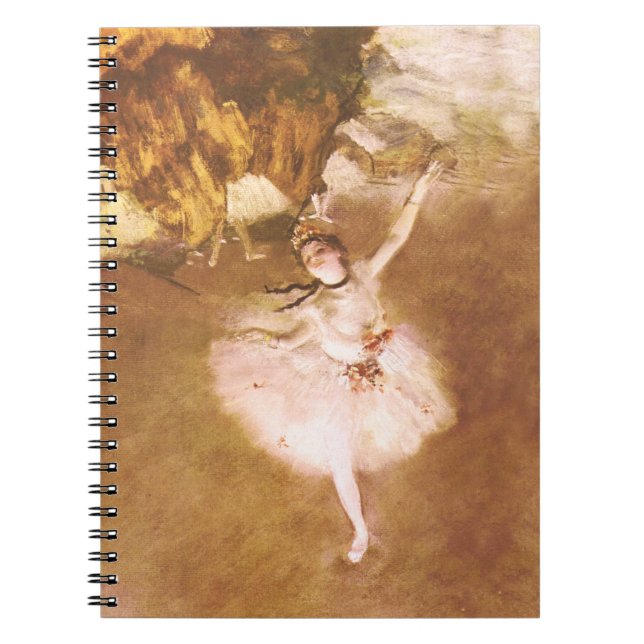 Cuaderno Pintura estelar de bailarina de ballet Degas (Frente)
