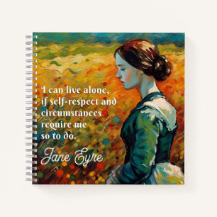 Cuaderno Pintura estilo monet de la cita de Jane Eyre