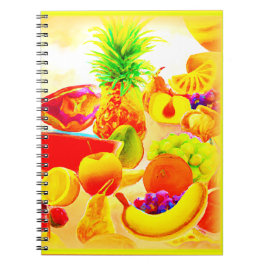 Cuaderno Pintura exótica de frutas tropicales. ¡Hazte con u