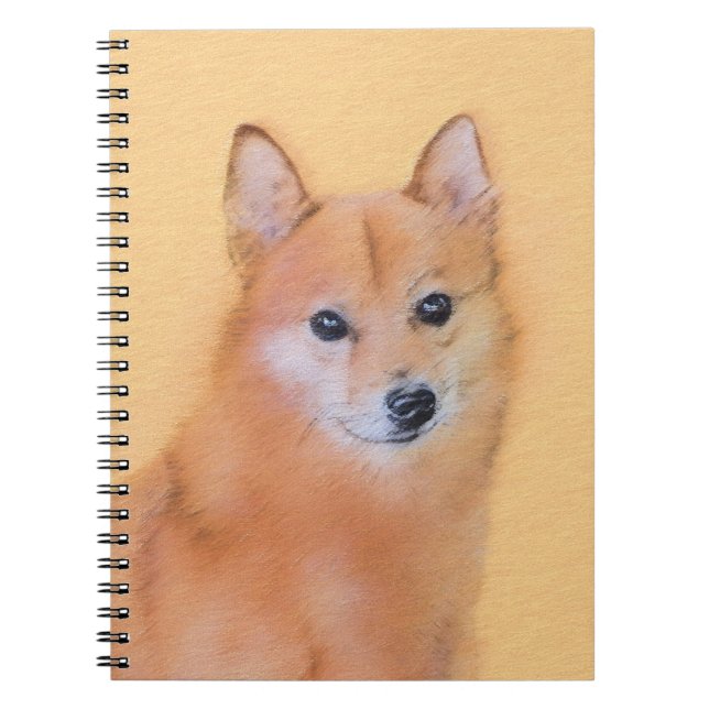 Cuaderno Pintura finlandesa de Spitz - Arte de perro origin (Frente)