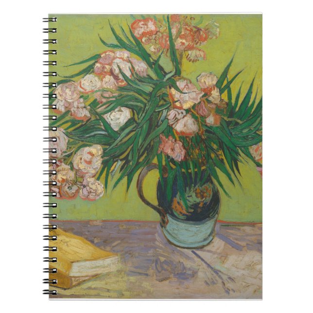 Cuaderno Pintura floral de Vincent Van Gogh Oleander (Frente)