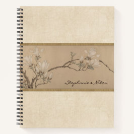 Cuaderno Pintura floral magnolia Bella Artes antigua japone