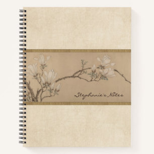 Cuaderno Pintura floral magnolia Bella Artes antigua japone