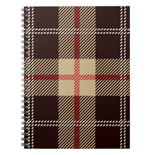 Cuaderno Pintura geométrica escocesa de estilo paternal