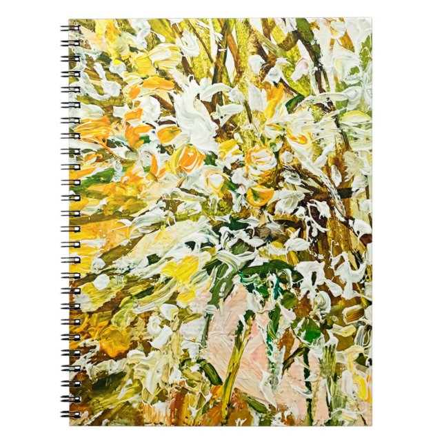 Cuaderno Pintura grabado en relieve expresiva en lienzo, cr (Frente)
