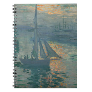 Cuaderno Pintura Impresionismo Marino Amanecer Monet