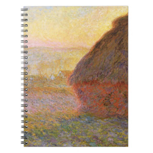 Cuaderno Pintura impresionista de Claude Monet Graystaks I