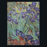 Cuaderno Pintura impresionista de Van Gogh Irises<br><div class="desc">Vincent Van Gogh Irises en Saint Remy - Irises de Vincent Van Gogh es un maravilloso cuadro impresionista de uno de los principales artistas impresionistas de todos los tiempos. El jardín del iris está lleno de color y emoción, a medida que los iris morados salen de sus tallos y hojas...</div>