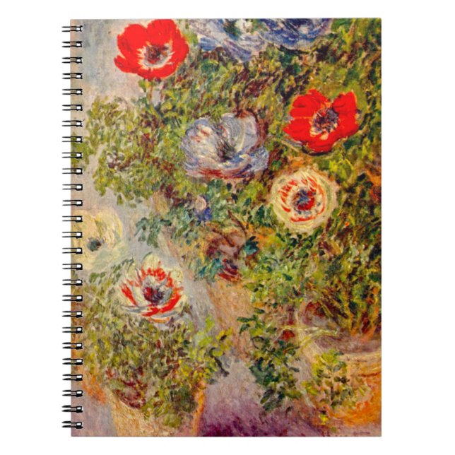 Cuaderno Pintura impresionista floral - Claude Monet (Frente)