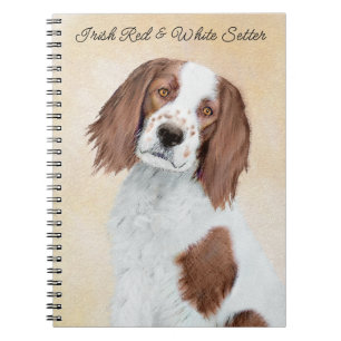 Cuaderno Pintura irlandesa de estilo rojo y blanco - Arte o