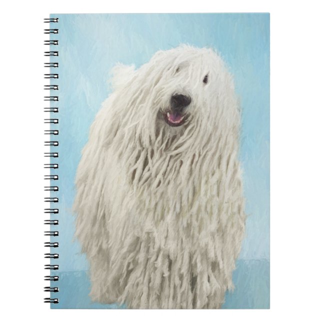 Cuaderno Pintura Komondor - Arte Perro Original Cuto (Frente)