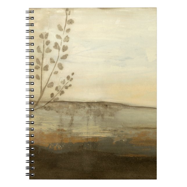 Cuaderno Pintura moderna de aceite de paisajes de atardecer (Frente)