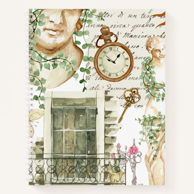 Cuaderno Pintura moderna de acuarela griega (Anverso)