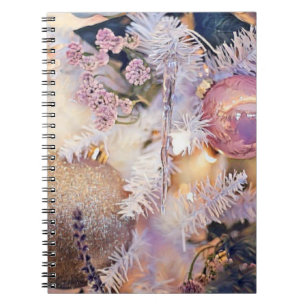 Cuaderno Pintura moderna de la decoración púrpura del árbol