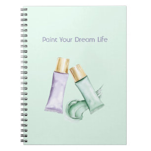 Cuaderno Pintura Morada Menta Sueña Vida