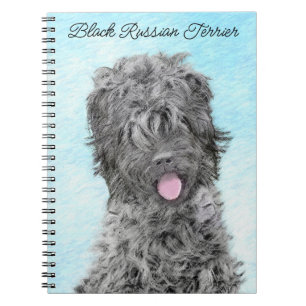 Cuaderno Pintura negra del territorio ruso - Perro original