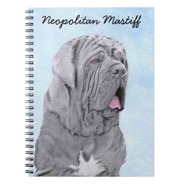 Cuaderno Pintura Neopolitana de Mastiff - Arte Perro Origin (Frente)
