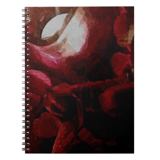 Cuaderno Pintura oscura de aceite de velas rojas (Frente)