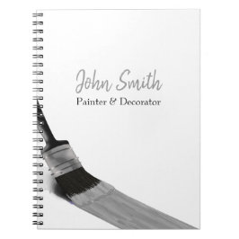 Cuaderno Pintura Painter Service Company Brush Gray