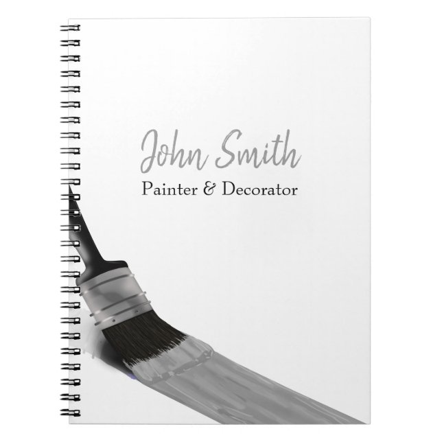 Cuaderno Pintura Painter Service Company Brush Gray (Frente)