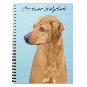Cuaderno Pintura Ridgeback Rhodesiana - Arte Perro Original