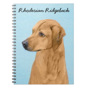 Cuaderno Pintura Ridgeback Rhodesiana - Arte Perro Original