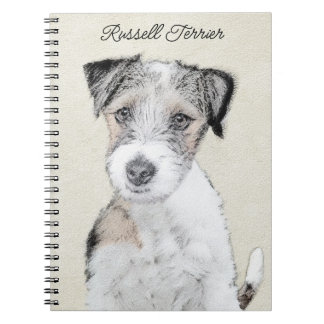 Cuaderno Pintura Rusell Terrier - Arte Perro Original