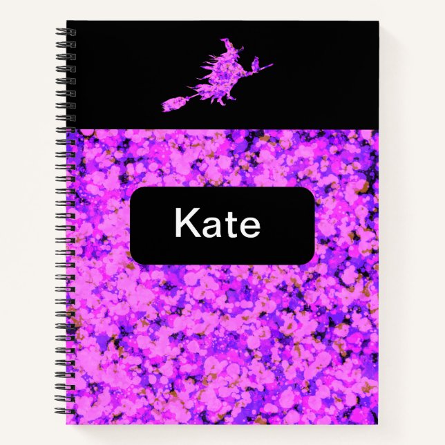 Cuaderno Pintura salpicada de brujas (Anverso)