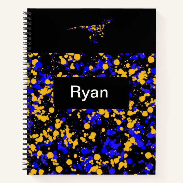 Cuaderno Pintura salpicada de Raptor (Anverso)