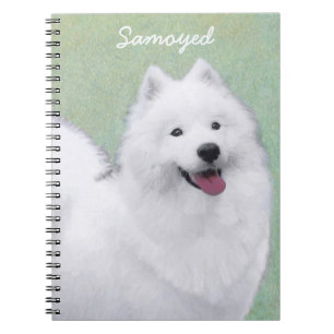 Cuaderno Pintura Samoyed - Arte Perro Original Cuto