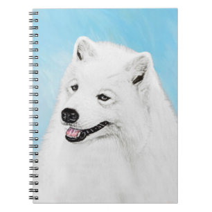 Cuaderno Pintura Samoyed - Arte Perro Original Cuto