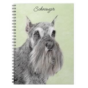 Cuaderno Pintura Schnauzer (gigante, estándar) - Arte de pe