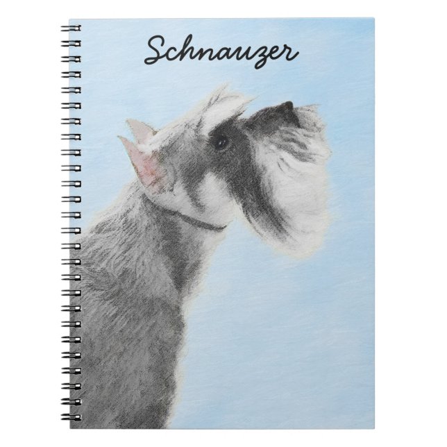 Cuaderno Pintura Schnauzer (gigante, estándar) - Arte de pe (Frente)