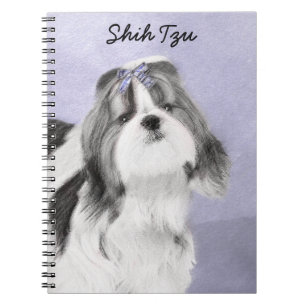 Cuaderno Pintura Shih Tzu - Arte Perro Original.