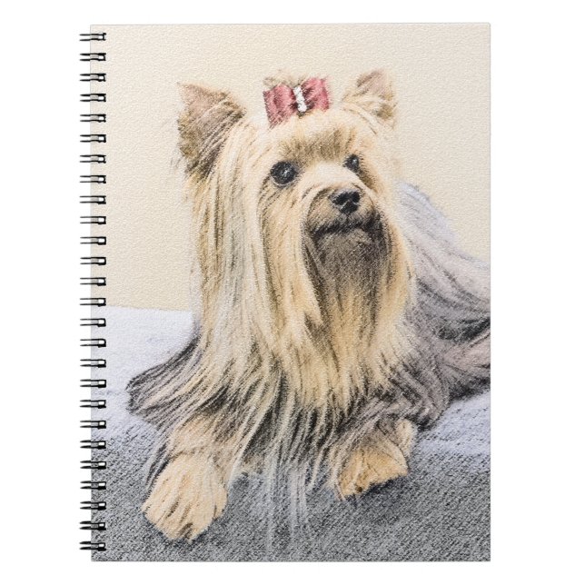 Cuaderno Pintura Terrier de Yorkshire - Arte Perro Original (Frente)
