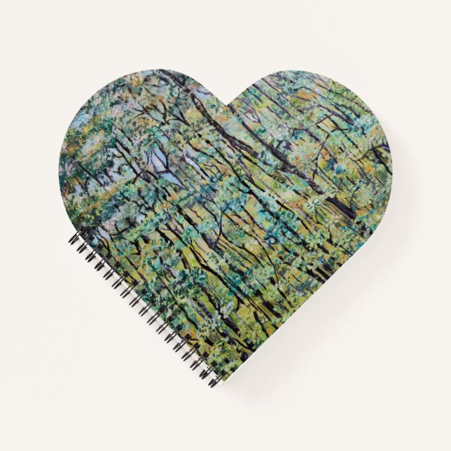 Cuaderno Pintura verde del bosque (Anverso)