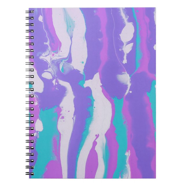CUADERNO PINTURA VERDE ROJA Y ABSTRACTA NEGRA (Frente)