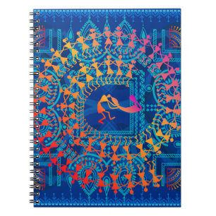 Cuaderno Pintura warli - dibujo a mano tradicional del anci