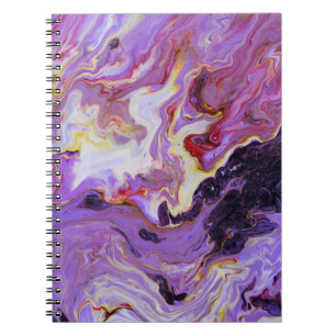 Cuaderno Pinturas acrílicas de tono de color, abstractas.