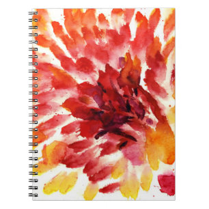 Cuaderno Pinturas florales abstractas 5 de la acuarela
