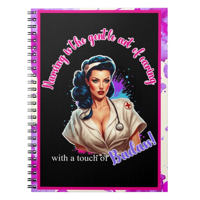 Cuaderno Pinup_ Nurse Badass (Frente)