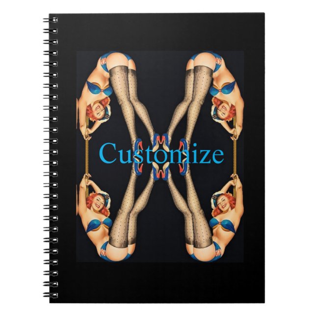 Cuaderno Pinups de cosecha acrobática Thunder_Cove (Frente)