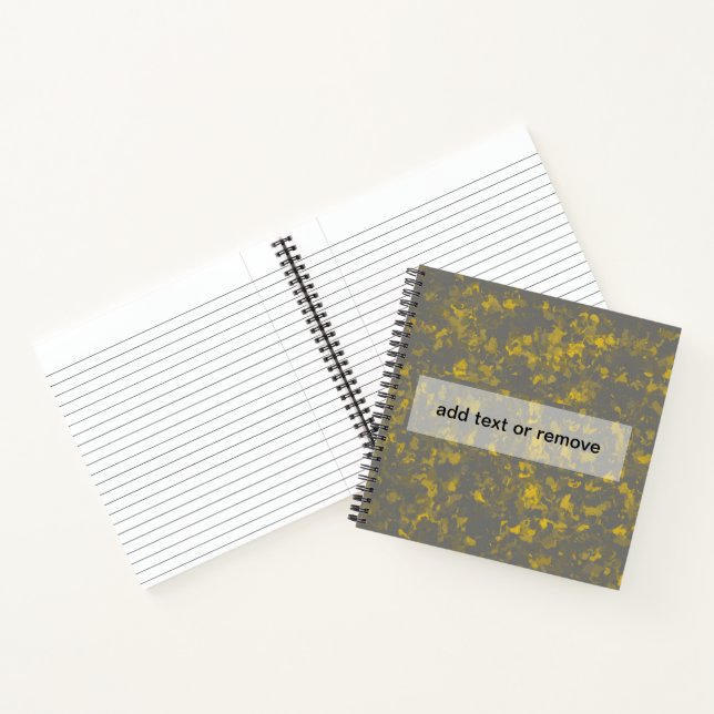 Cuaderno Pinzas de pintura gris y amarillo (Interior)