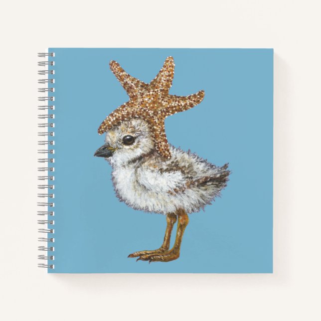 Cuaderno Pippin the piping plover chick bloc de notas (Anverso)