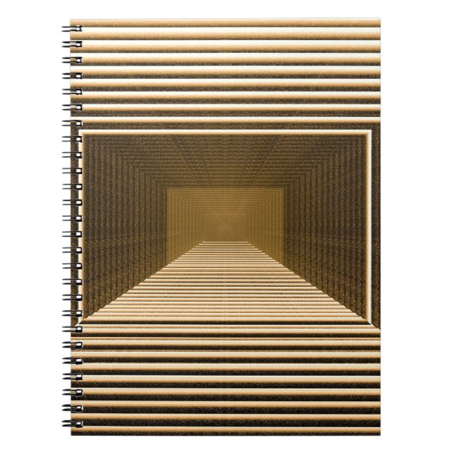 Cuaderno Pirámide amarilla, diseño gráfico de escritorio (Frente)