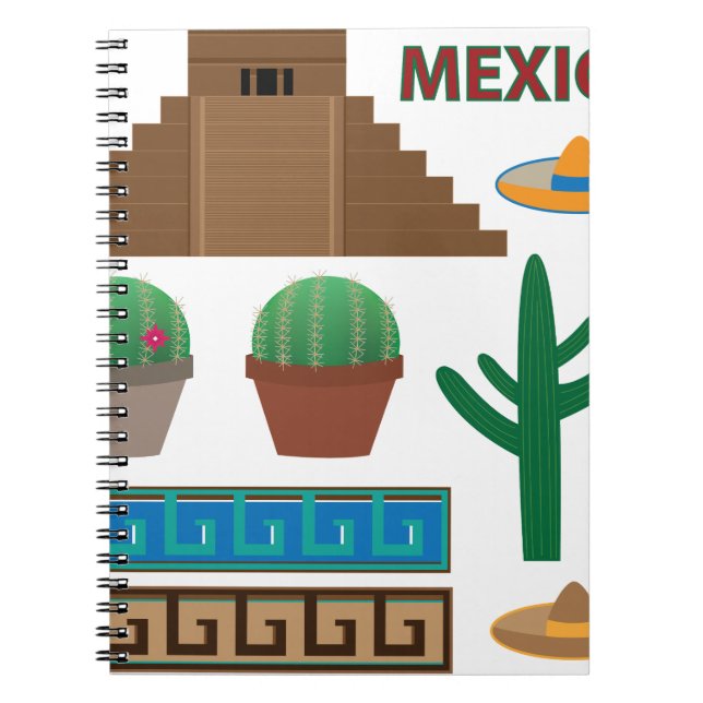 Cuaderno pirámide mexicana (Frente)
