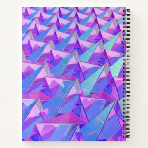 Cuaderno Pirámides de cristal coloridas