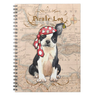Cuaderno Pirata de Boston Terrier