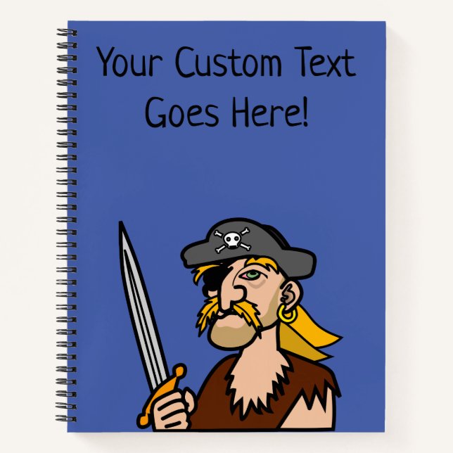 Cuaderno Pirata de doble cara divertida (Anverso)